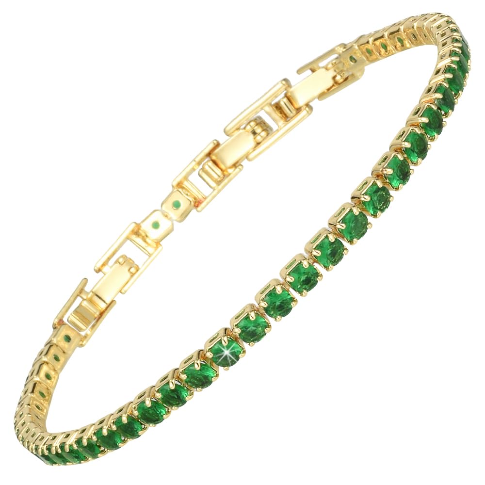 RIZILIA Not-Your-Basic Minimalist to Statement CZ Tennis Bracelet for Women