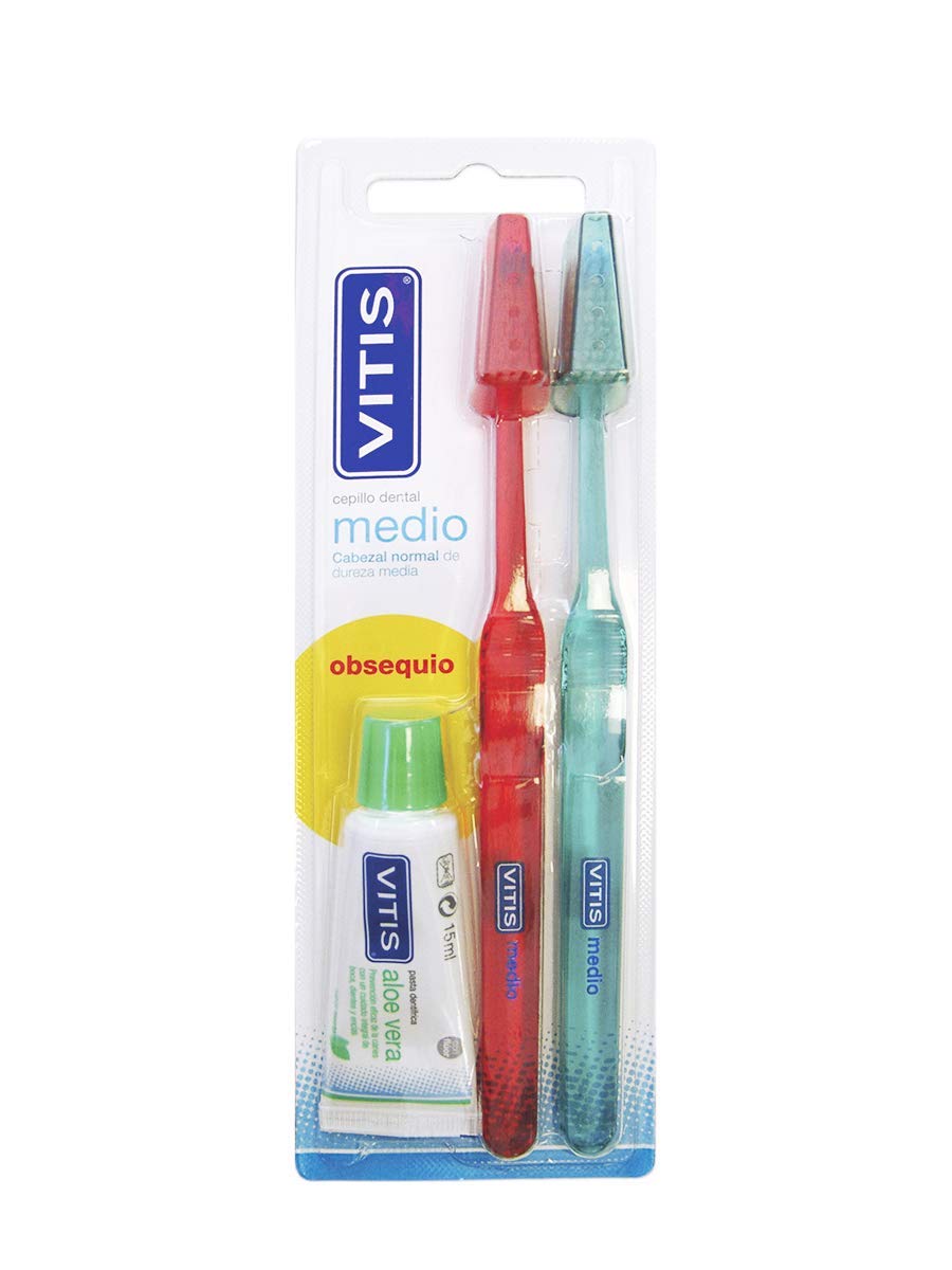 Vitis DENTAID Duplo Medium Toothbrush