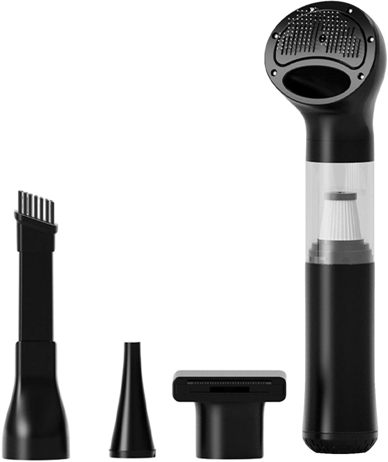 Dog Vacuum Grooming Kit – 35x10.5x4cm Wireless, Quiet Multi Nozzles, Pet Hair Cleaner | Perfectly Great for Car Truck Dashboard, Home