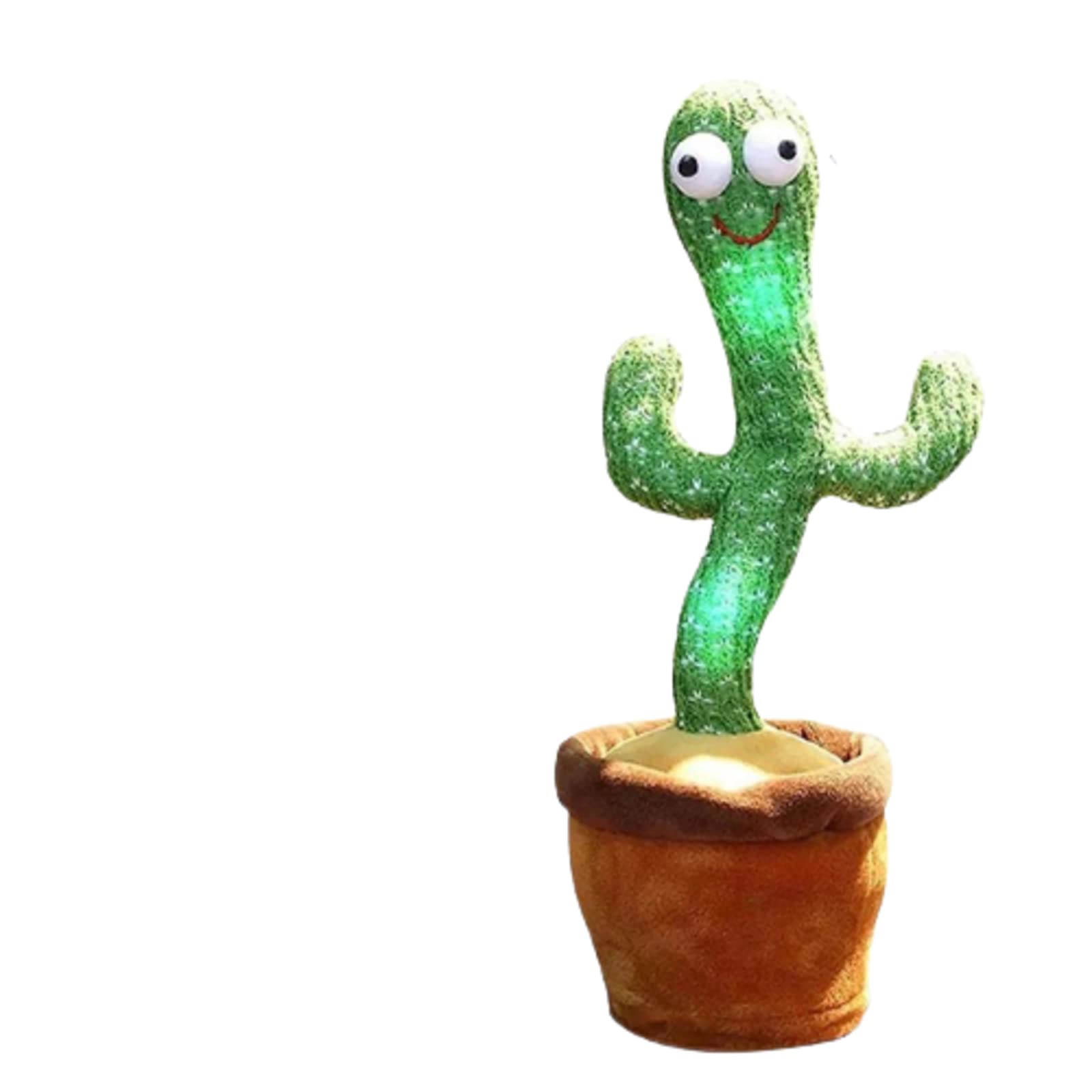 Plush dancing cactus toy electronic TikTok with song Light recording Bluetooth speaker children's educational toys home decoration