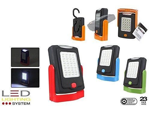 COLORBABY Taschenlampe 23 LEDs Multifunktions 10 x 7 cm 4 Farben Sortiert zur Auswahl 1