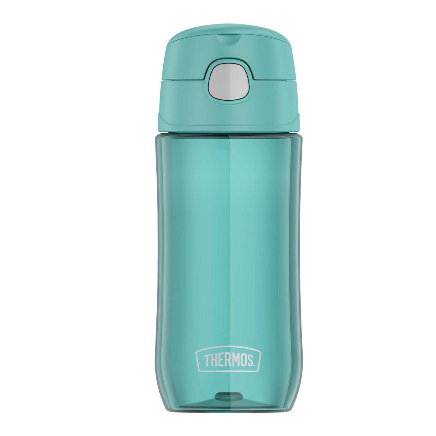 THERMOSFUNTAINER Kids Aqua Blue Plastic Bottle 470ML, GP4040AQ, Hydration Bottle With Lid, Water Bottle