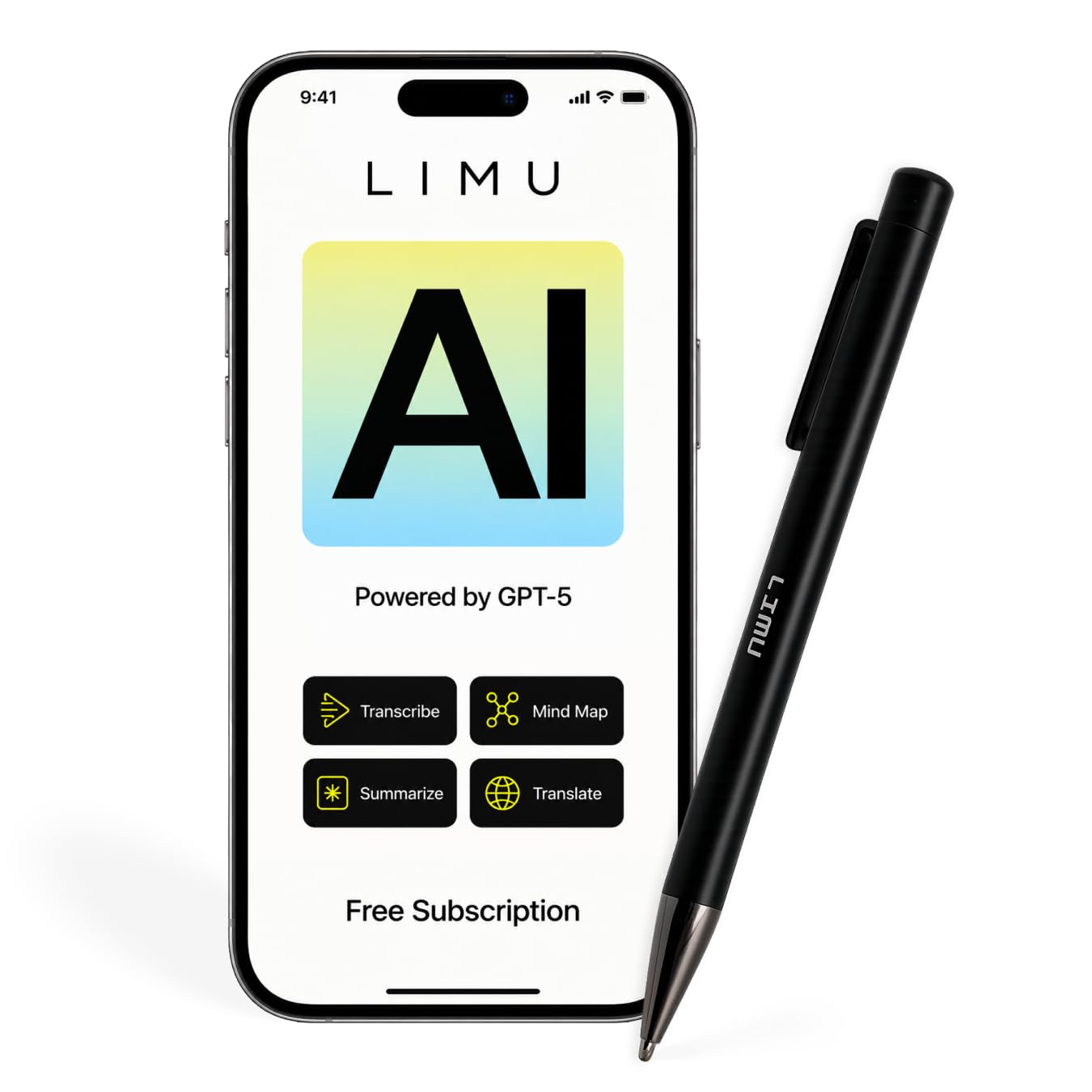 Photo 1 of LIMU AI Smart Pen Voice Recorder, 64GB