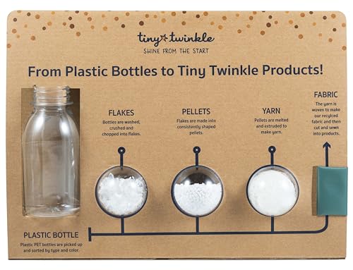 image for Tiny Twinkle Mess Proof Baby Bib,Waterproof Smock Baby Bib for Eating,