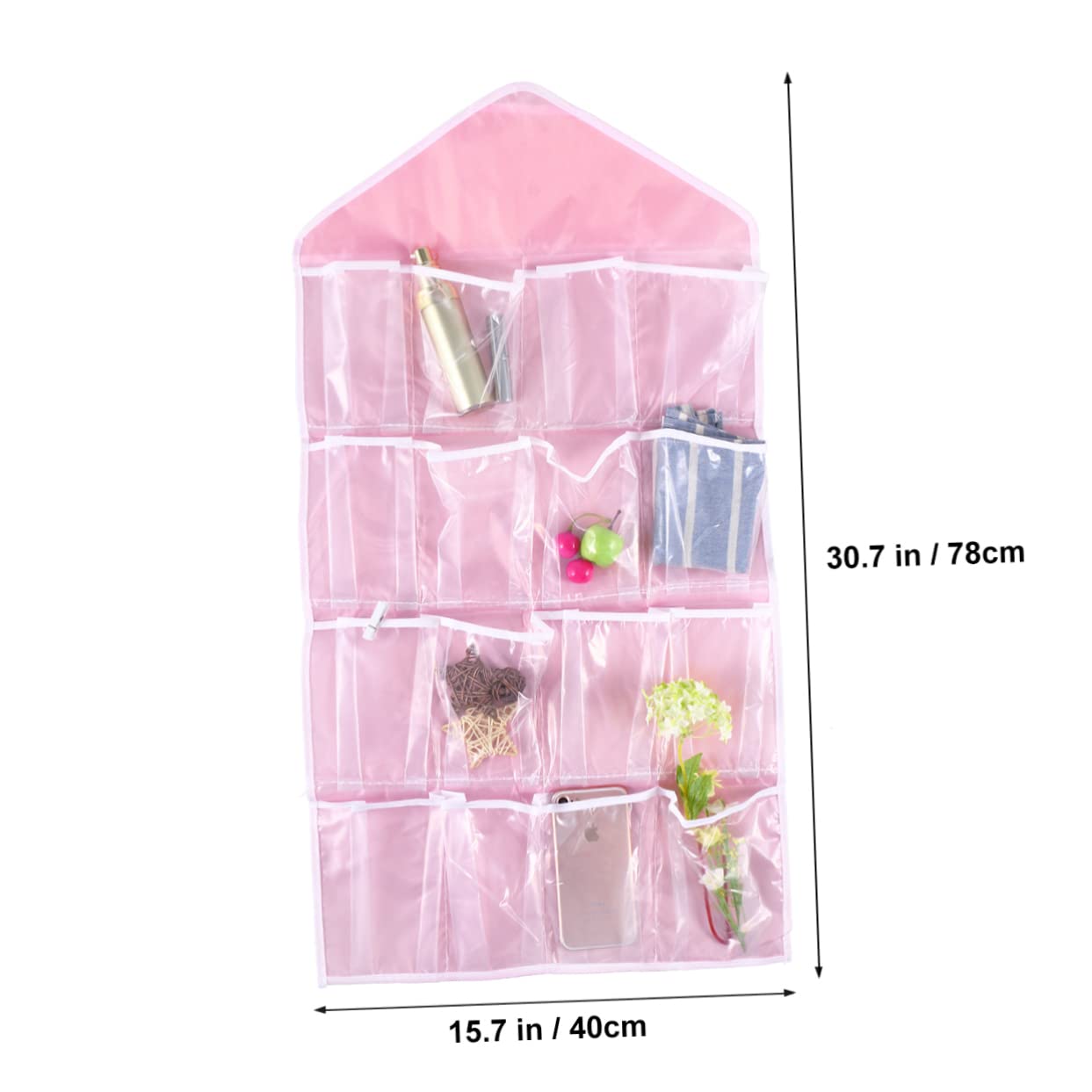 KOMBIUDA Hanging Storage Bag Organizer for Closet and Door Versatile Sundries Holder for Underwear Socks and Accessories Wardrobe