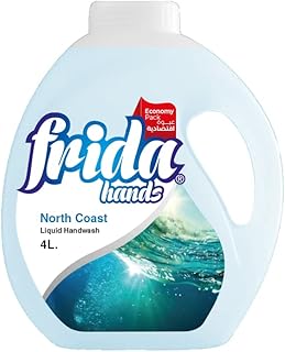 صابون سائل هاندز نورث كوست من فريدا بسعة 4 لتر، ازرق، 4000.0 غرام