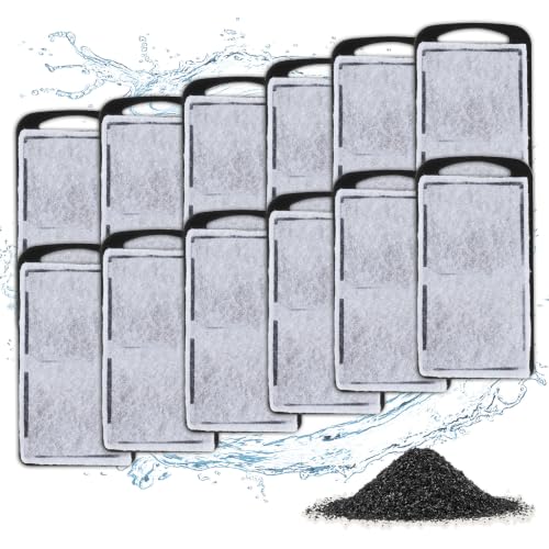 Image of AQQA Aquarium Filter Replacement Cartridges, 12 Pack Low Water Filter Pads