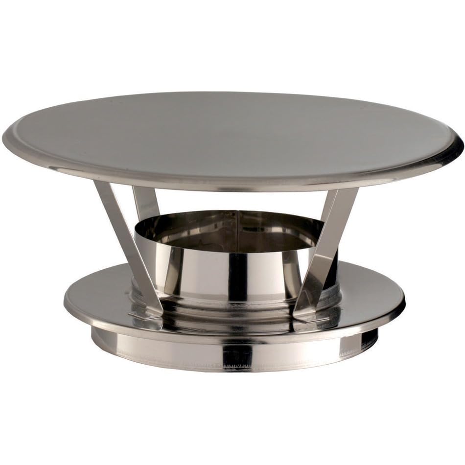 Chapeau pare-pluie THERMINOX TI , diamètre 150 mm , tous combustibles Réf. CPI 150 TZ / 21150087