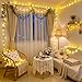 JMEXSUSS 100 LED Connectable Globe String Lights Indoor Bedroom, 33ft Warm White Christmas Lights Plug in with Remote, 8 Modes Hanging Fairy Light Outdoor for Room Classroom Party Valentine Day Decor