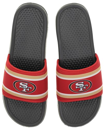 Image of FOCO NFL Team Printed Slide Sandals - Officially Licensed Football Fan Footwear for Comfort & Style