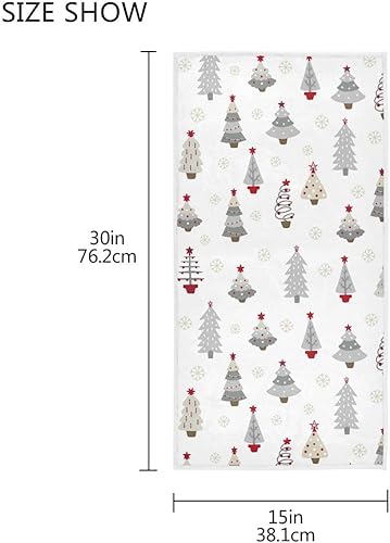 Miniatura 8 de Toalla de baño de manos rosa con árbol de Navidad, toalla de cocina de copo de nieve de invierno, decoración de vacaciones, grifo de baño, juego de