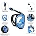 TINMIU Full Face Snorkel Mask, The Most Efficient Upgraded Safety Breathing System, Snorkeling Mask with Detachable Camera Mount, 180 Degree Panoramic View, Dry Top, Anti-Fogging, Anti-Leak