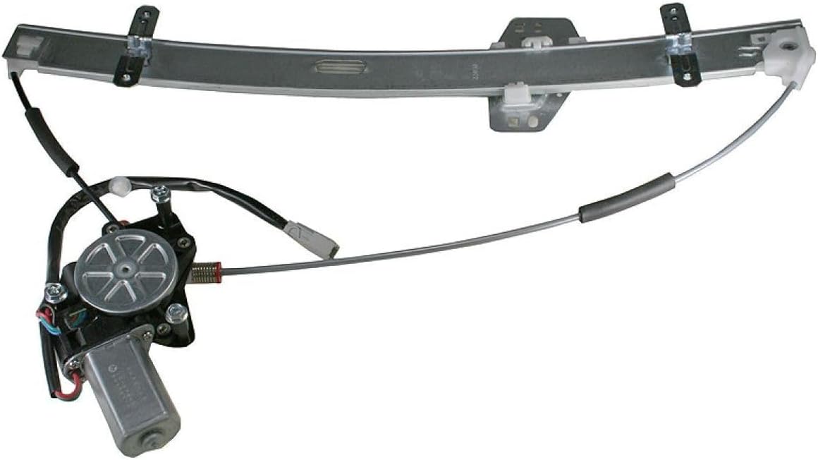 Front Power Window Regulator w/Motor Driver Side Left 8-Gear Tooth Quantity Galvanized Steel Nylon 1xTouch (Open) WRA51772 125-58992L 660122 741-010