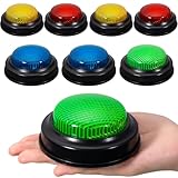 YTZRLO 8-Pack Game Buzzers for Trivia Games – Classroom Quiz Buzzers with Lights & Sounds for Learning, Parties & Family Fun