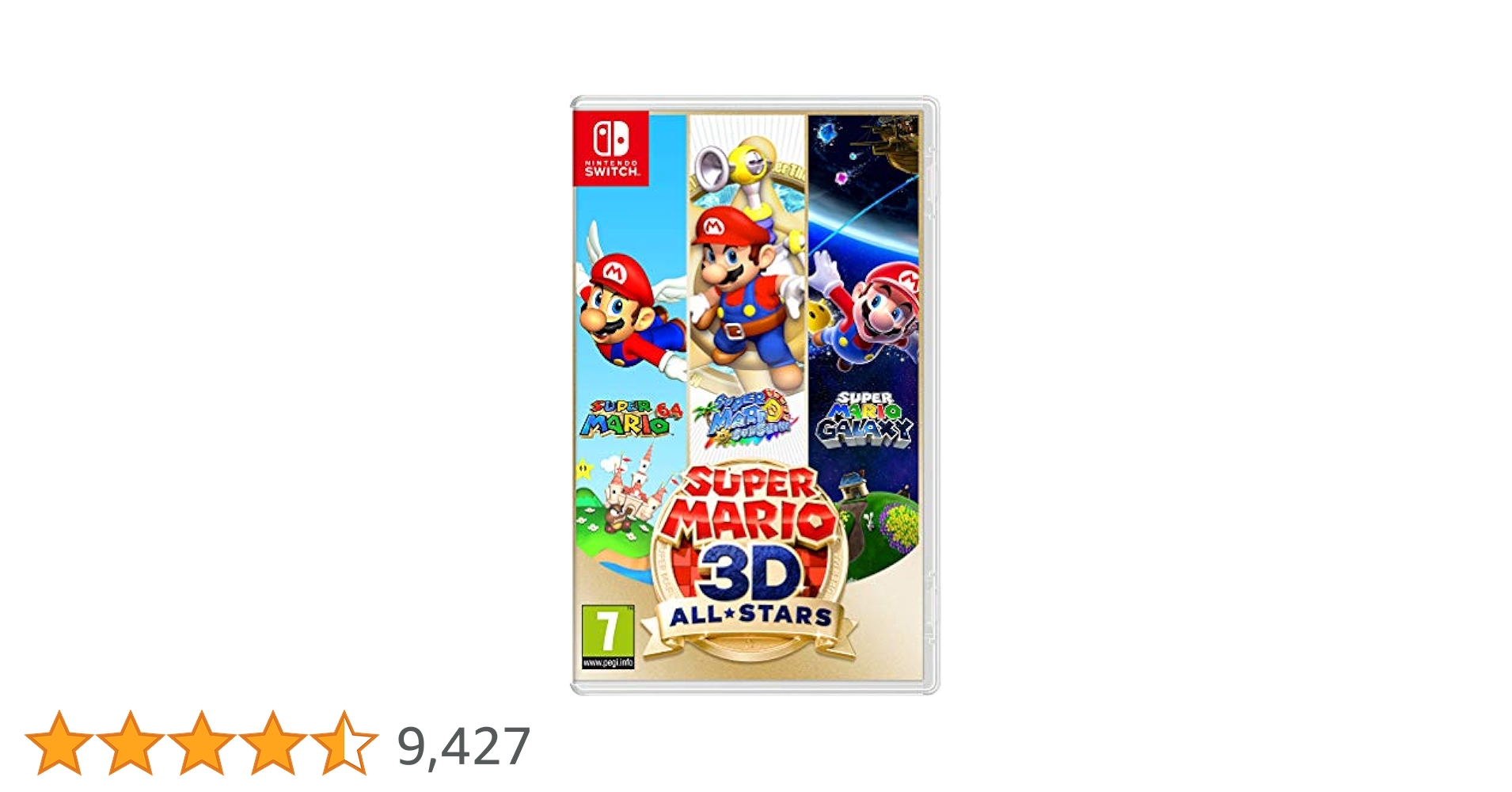 Nintendo Super Mario 3D All Stars Collection - 3 Classic Games