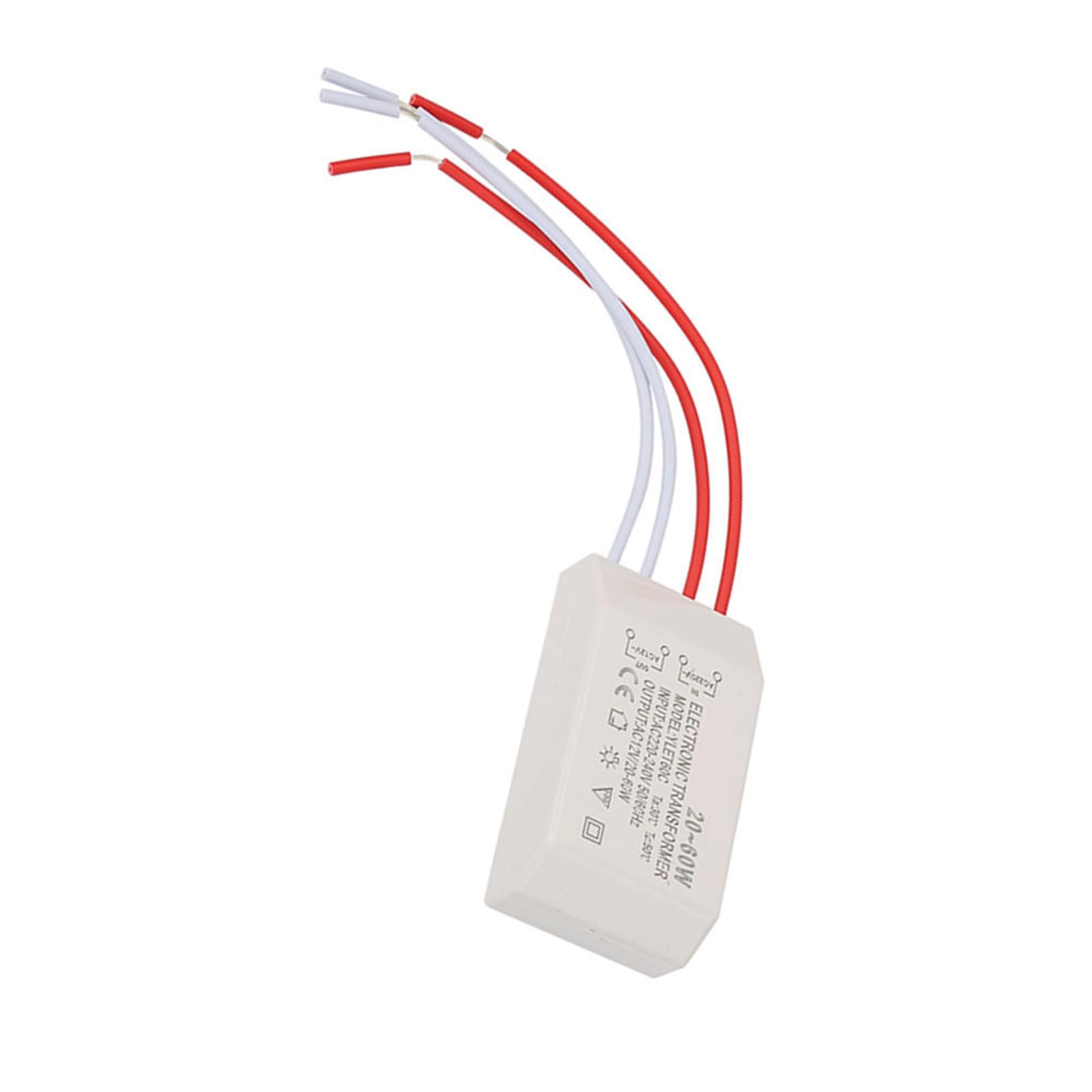 Trasformatore Elettronico Alogeno 20-60W 220V a 12V AC per Lampade Alogene G4 Illuminazione Nave Casa Negozio