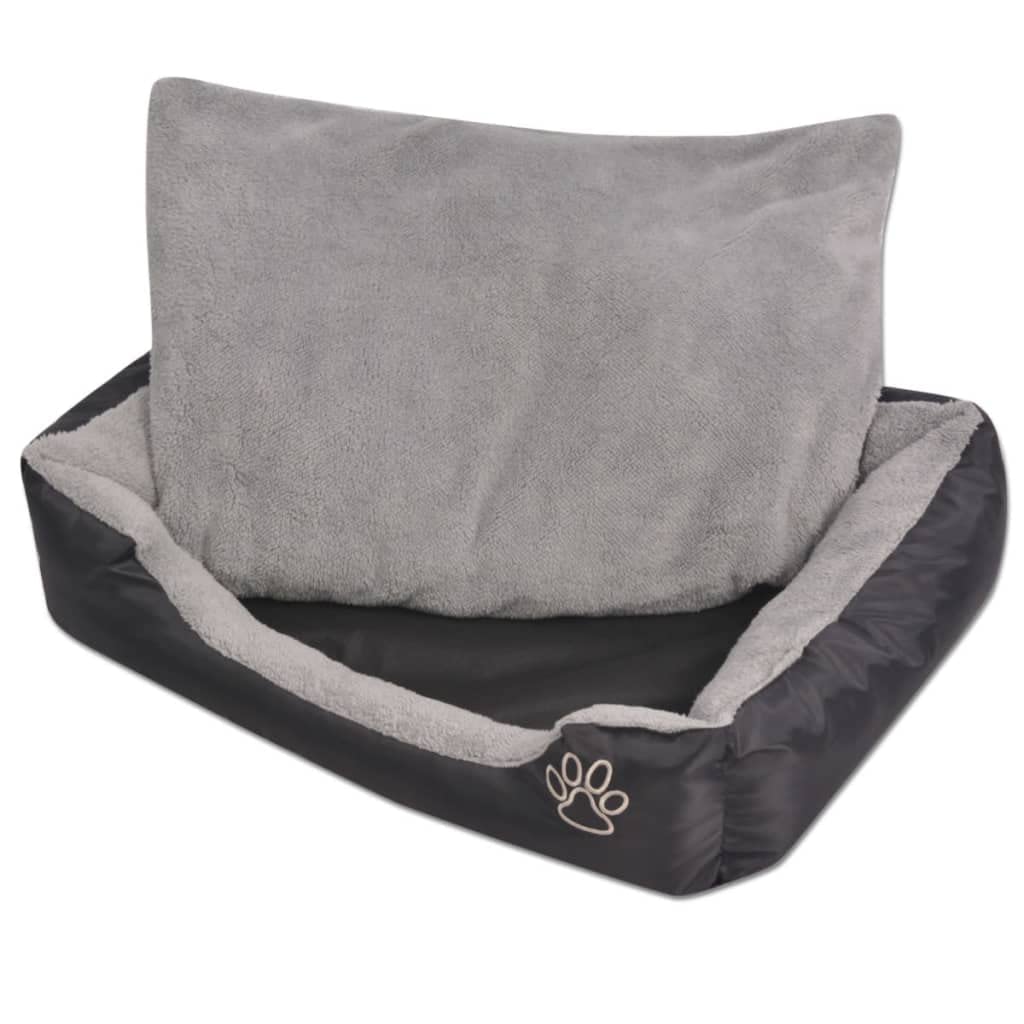 SKM Cama para Perro con cojín Acolchado Talla L Negra,Producto para Mascotas y Animales,Productos para Mascotas,Productos para Perros,Camas para Perros,Negro,170421