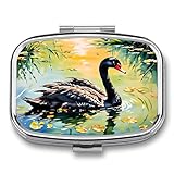 Food-Grade Safe Material: Crafted with a non-toxic, food-safe plastic interior and a sturdy metal exterior. This durable pill organizer keeps your medications secure, dry, and free from contamination Ultra-Compact Travel Size: Measuring just 2.2" x 1...