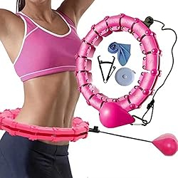 EPFHR Smart Hula Hoop para adultos, aros de hoola con peso de 27 nudos, anillo desmontable de tamaño ajustable, aros de hula con bola giratoria automática de 360 grados, sin caída para niños y adultos, ejercicio y fitness 3 Smart Hula Hoop para adultos, aro de hoola con peso de 27 nudos, anillo desmontable, tamaño ajustable, aro de hula con bola giratoria automática de 360 grados, sin caída para niños, adultos ejercicio