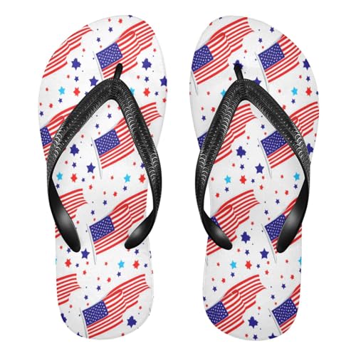 Nander American Flag Sandal Flip Flops of Men's & Women's,Beach Slippers Flip Flops Shower Shoes
