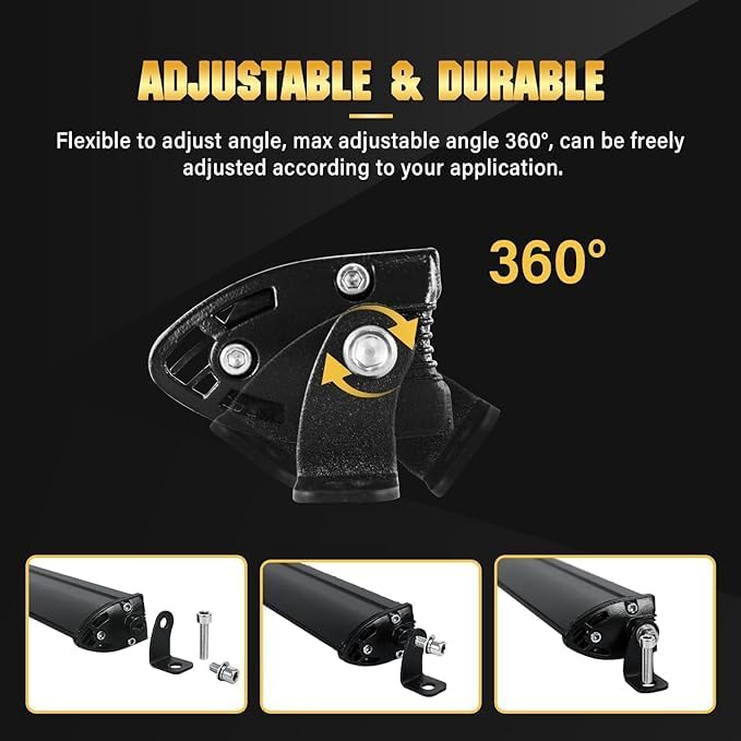 Miniatura 6 de Willpower Barra de luz LED, haz combinado de inundación puntual de 32 pulgadas de 150 W, luz antiniebla de conducción, luces LED todoterreno, barra