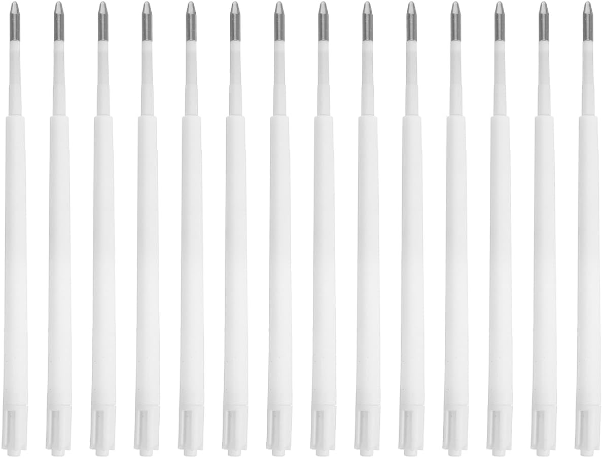 NUOBESTY 100Pcs Black Ballpoint Pen Refills Click Style Replacement Ink Refills for Smooth Writing Office School Supplies Universal Compatibility