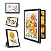UBeesize 9.5x13 Inches Kids Art Frames Projects â€“ Front Opening and Changeable Picture Display for DIN A4 Art-Work, Storage Frames, Hanging Art, Acrylic Front(Black)