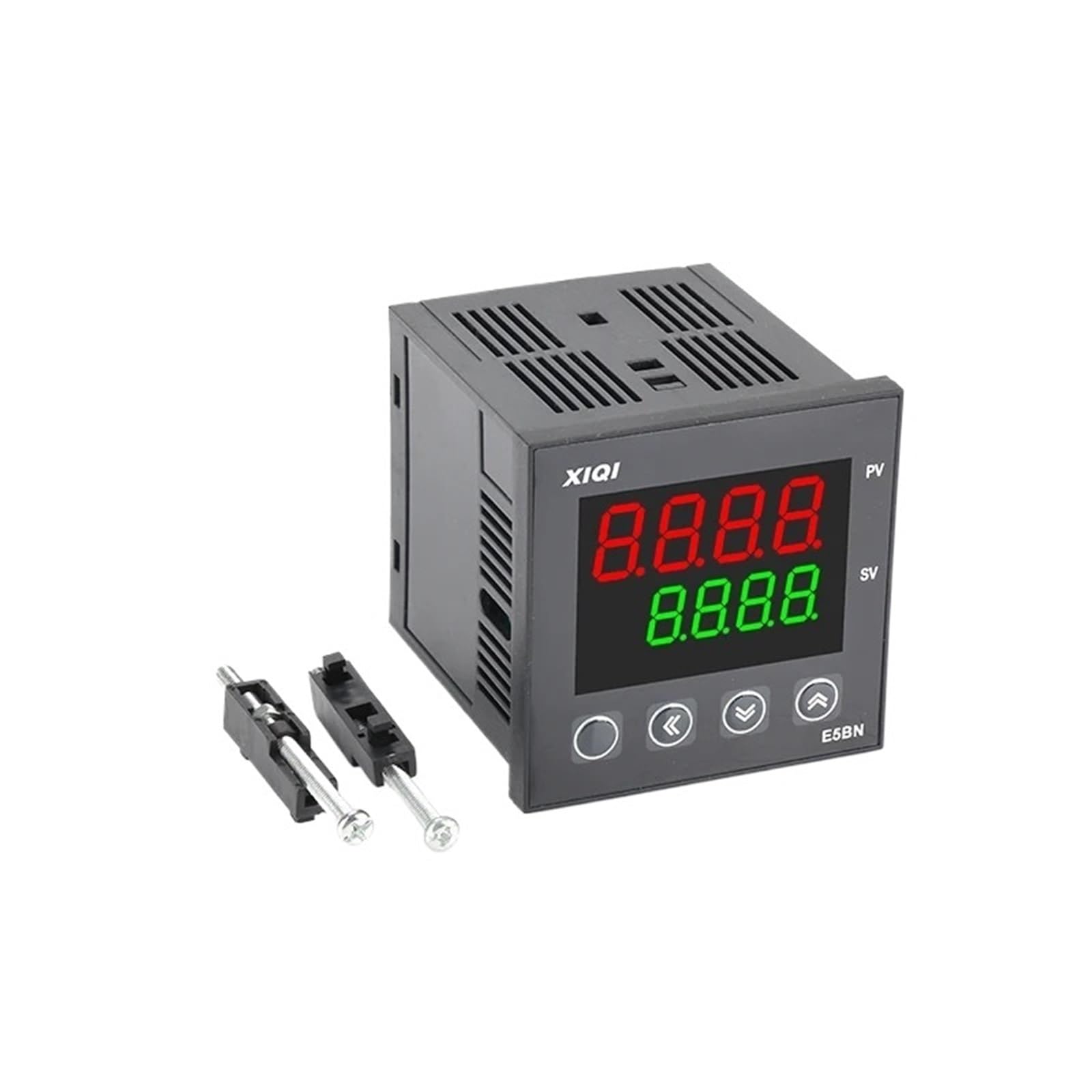 Controlador de temperatura inteligente digital RS485 de 72 x 72 mm, RTD TC de 0 a 800 °C, entrada de 4-20 mA, salida de voltaje de 1-5 V. Incluye entrada RS485 y salida de voltaje de 1-5 V.