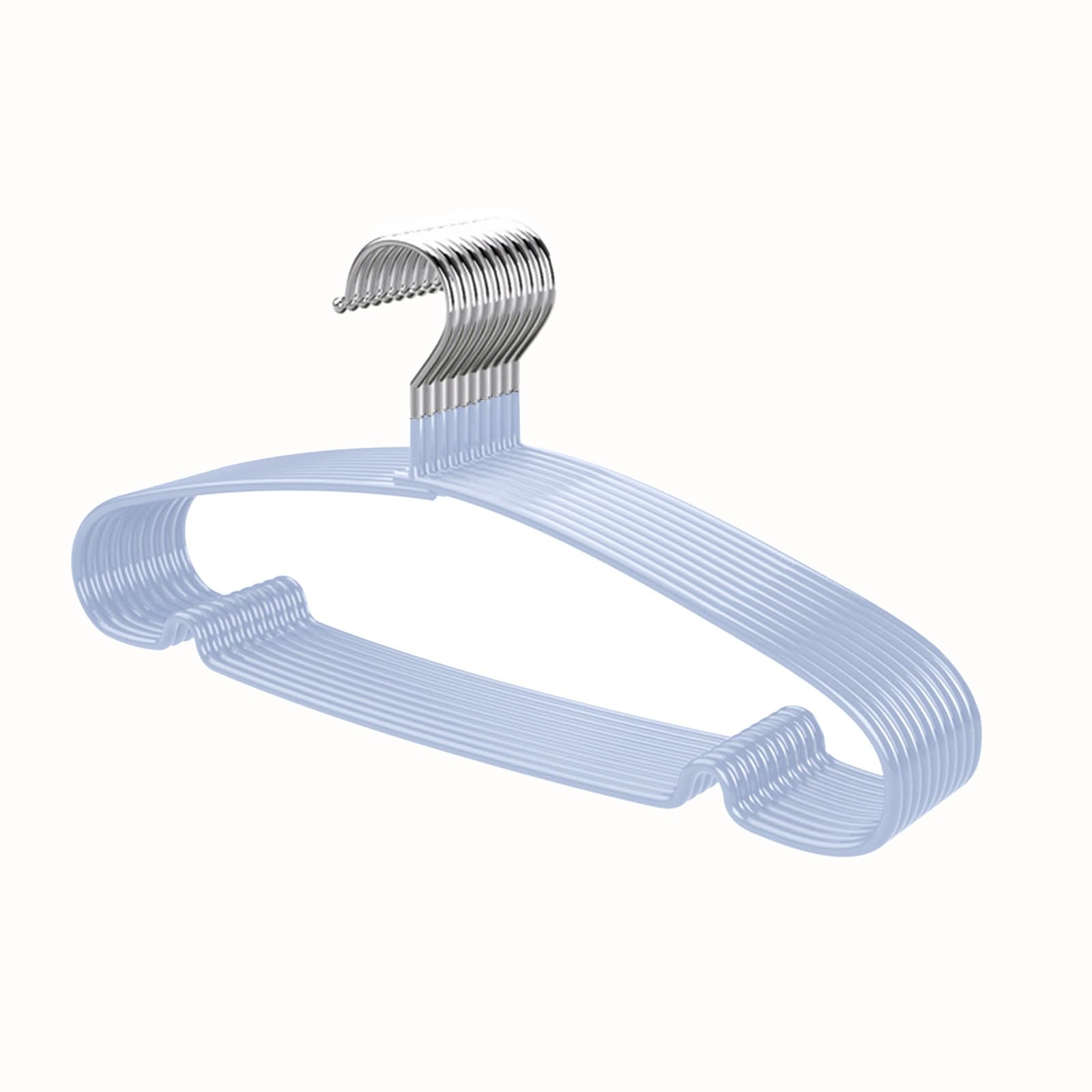 Xjdzineq 10PCS Nonslip Clothes Hangers Sturdy Garment for Delicate Fabrics Prevents Stretching and Deformation Adult Sized Clothes