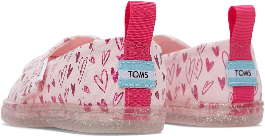 TOMS Girls Alpargata Loafer Flat, Pastel Pink, 4 Toddler