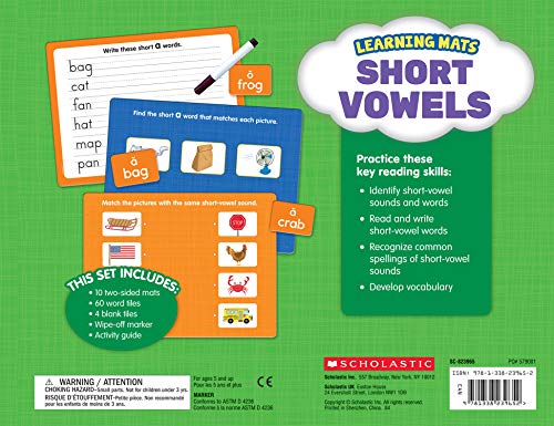 Learning Mats: Short Vowels #TOP5