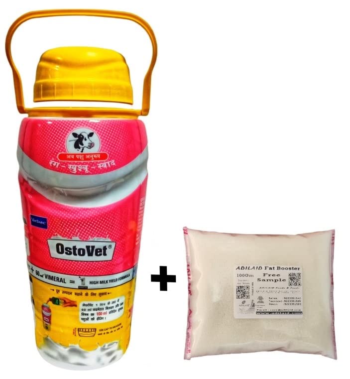 Free-ADILAID-Fat-Booster-100Gms-with-Ostovet-Calcium-Vitamin-Liquid-1Ltr-for-Small-Large-Animals