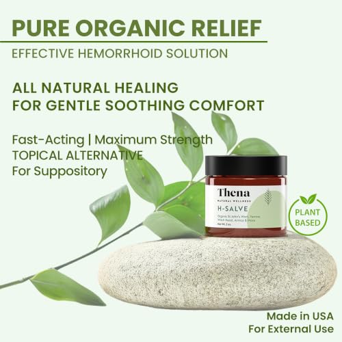 Image of Intense Hemorrhoid Treatment Natural Hemorrhoid Relief Cream, Max Strength Herbal Anal Fissure Relief Ointment with Organic Witch Hazel for Postpartum Piles, Best with Thena Sitz Bath Soak Women Men