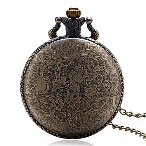 Reloj de bolsillo de moda con colgante de caballo para hombres y mujeres 6