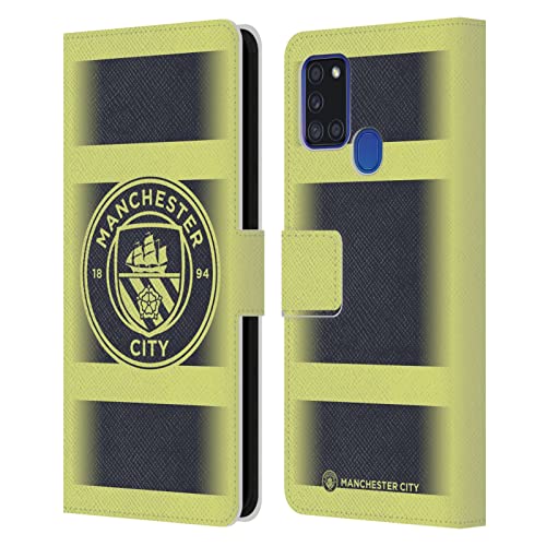 Coque portefeuille Manchester City Galaxy A21s pour éviter les rayures et ranger ses cartes