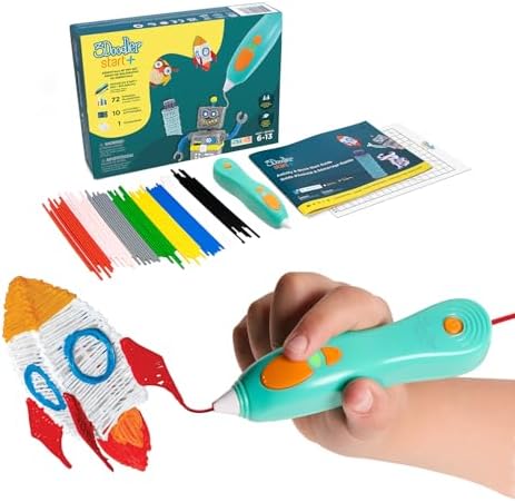 3Doodler Start+ Essentials (2024) 3D Pen Set for Kids, Easy to Use, Learn from Home Art Activity Set, Educational STEM Toy for Boys & Girls Ages 6+