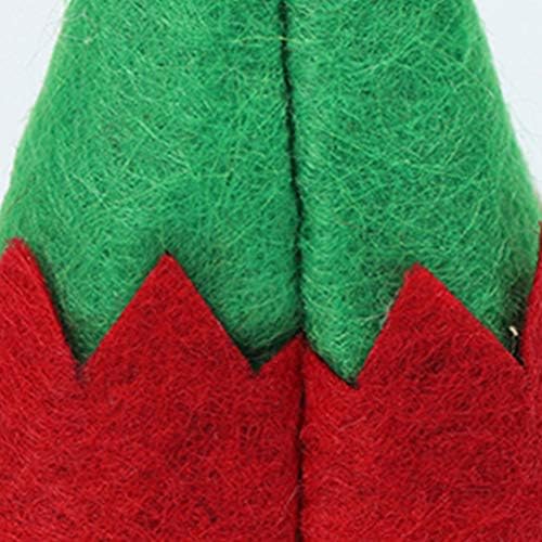 Amosfun 36 Pcs Mini Santa Hat Cup Bottles Cover Lollipop Candy Cover Cap Christmas Centerpieces Table Decorations Holiday Party Supplies Favors
