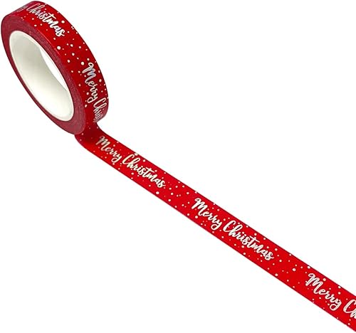 Miniatura 5 de allydrew Cinta adhesiva holográfica Washi 0591in x 328ft pinos en nieve