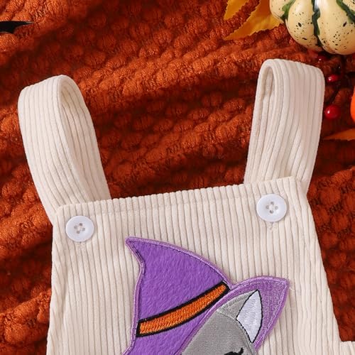 Newborn Baby Boy Girl Halloween Pumpkin One Piece Suspender Overalls Short Jumpsuit Romper Corduroy Bib Pants4