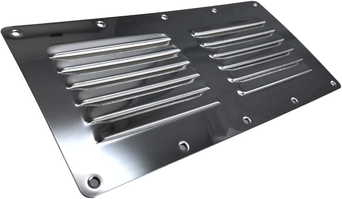 Pactrade Marine Boat Stainless Steel Ventilator Cover Plate 4-1/2"W x 9-1/8"L