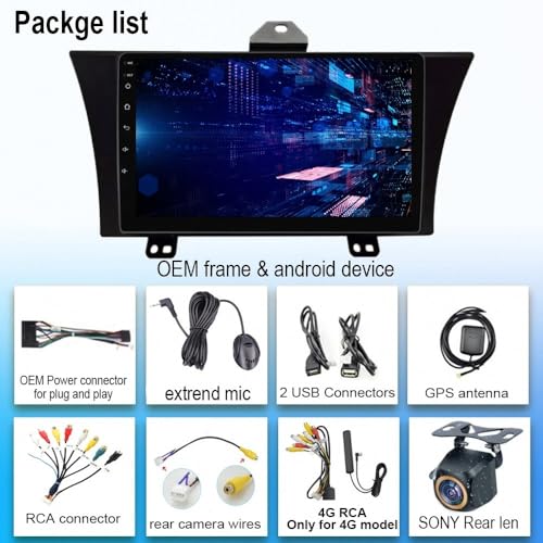 Radio coche 2 DIN para Honda Elysion 2004-2015 con Carplay y Android Auto 7