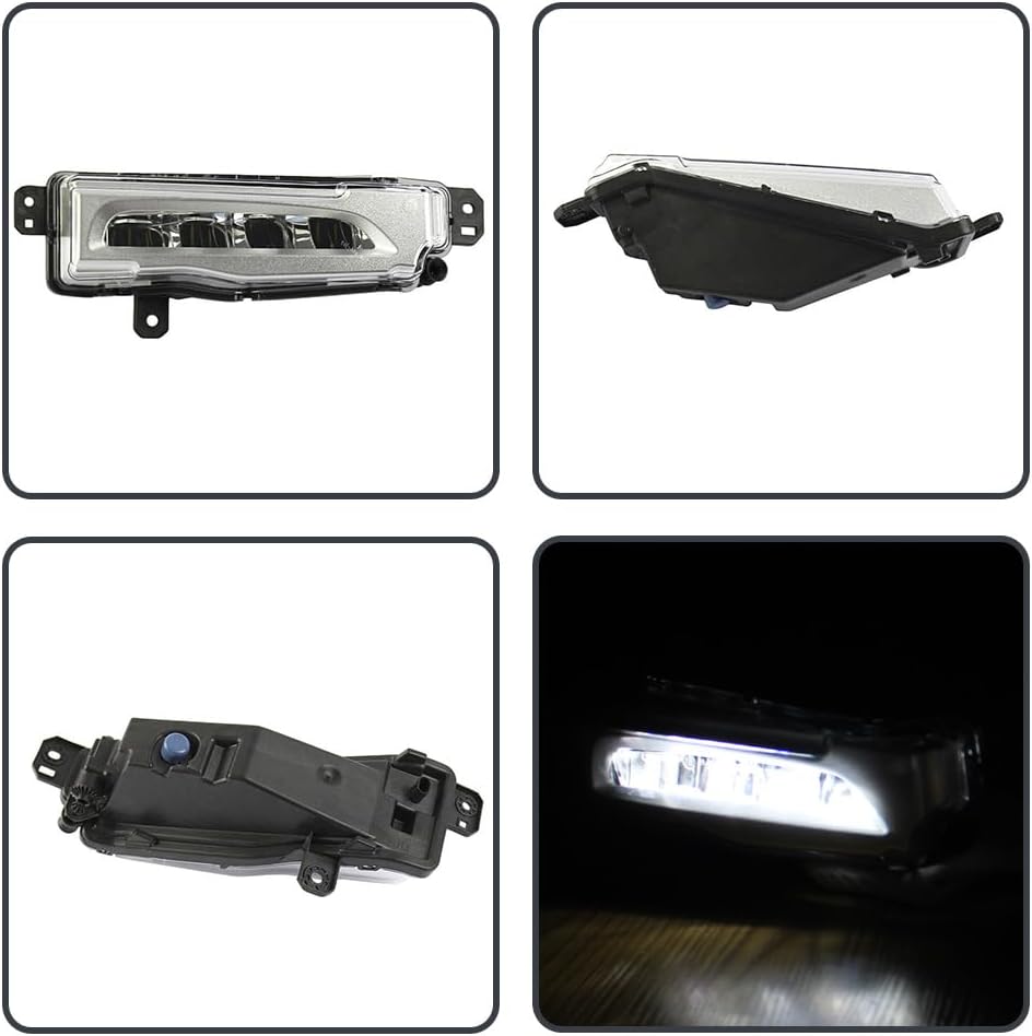 DRL Daytime Running Light Lamp With LED Bulbs Suitable for BMW X5 G05 2018 2019 2020 2021 Replace for 63177406366 | Plastic | Right Side