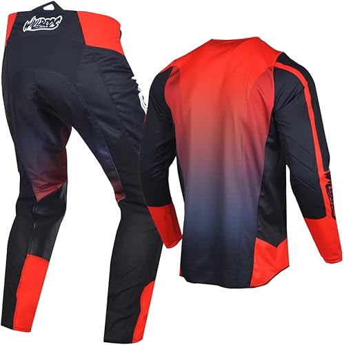 Miniatura 10 de Willbros Conjunto de pantalones de jersey de motocross para hombre, conjunto de equipo MX para motocross, todoterreno, carreras de carreras para