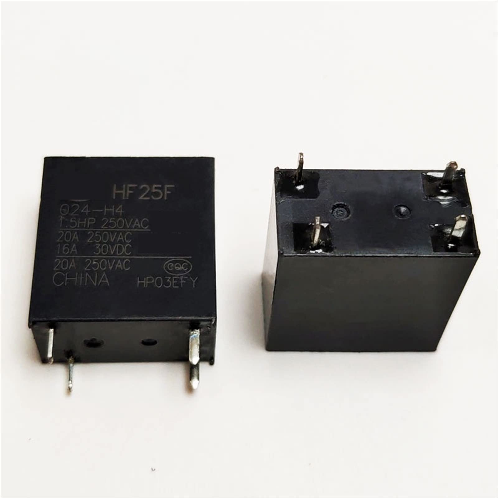 AQHYEBNSR 5PCS Relay HF25F-012-H4 12VDC HF25F-024-H4 24VDC HF25F-024-H4-24VDC HF25F 012 H4 12V 24V 4PIN 20A