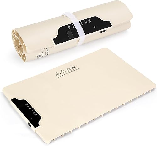 Tapete de calentamiento para alimentos, calentador eléctrico de alimentos de calentamiento rápido, tapete de silicona enrollable extra grande,