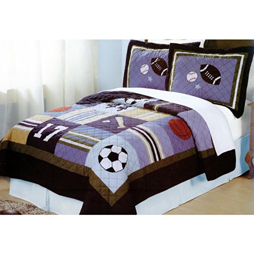 My World QS1935FQ-2300 All State Quilt with 2 Shams,,Full/Queen