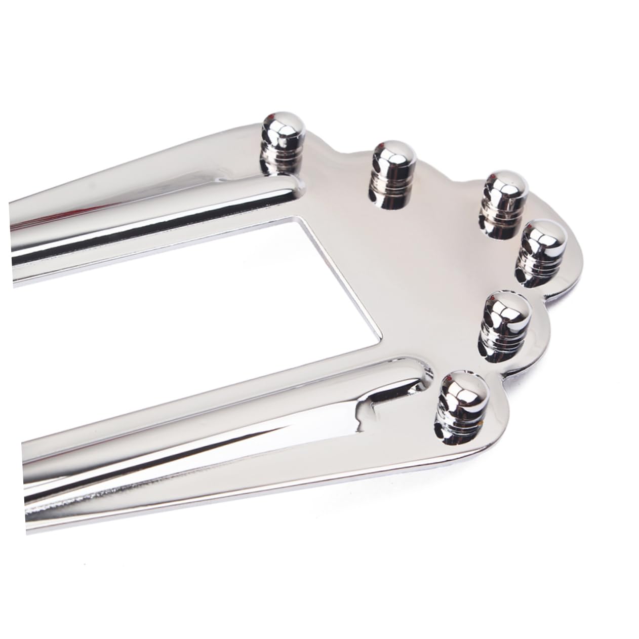 ibasenice 6 String Silver Guitar Bridge Tailpiece for String Electric Guitar Height with Mounting Screws