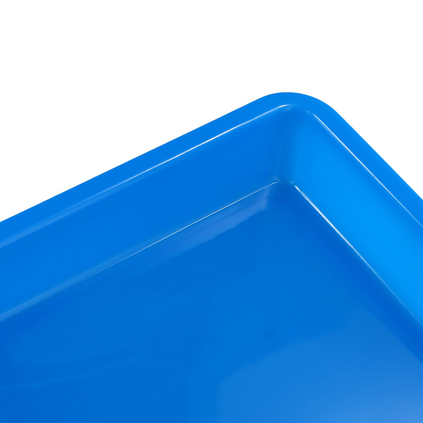 KEILEOHO 20 sztuk tac z tworzywa sztucznego, 28 x 21 x 3 cm, kolorowe miseczki materia?owe, tacka do serwowania, 4 kolory, zestaw misek z tworzywa sztucznego, prostok?tne, wielokolorowe, Ro
