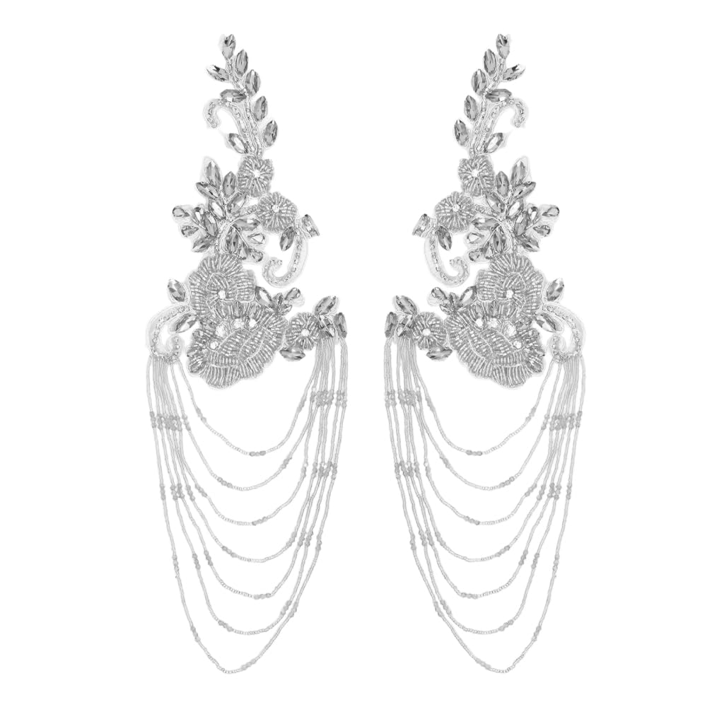 Appliques de strass à coudre pompons paillettes accessoire bricolage robe mariée