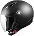 Casco Jet colore nero aperto per moto o scooter OMOLOGATO ECE 22-06 (L)